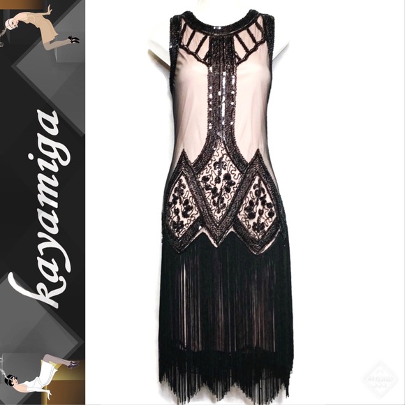 Kayamiga Dresses & Skirts - NWT Kayamiga 1920s Inspired Fringe Flapper Dress